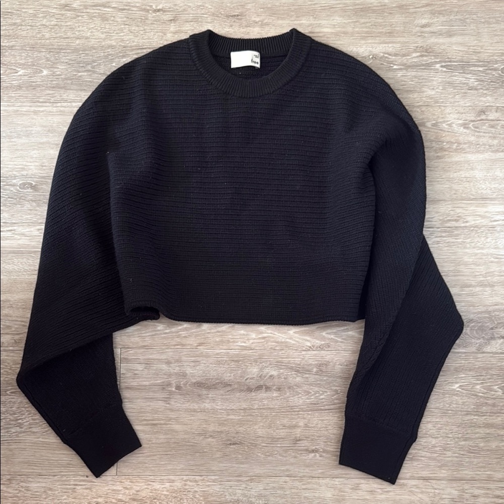 Black Cropped Sweater